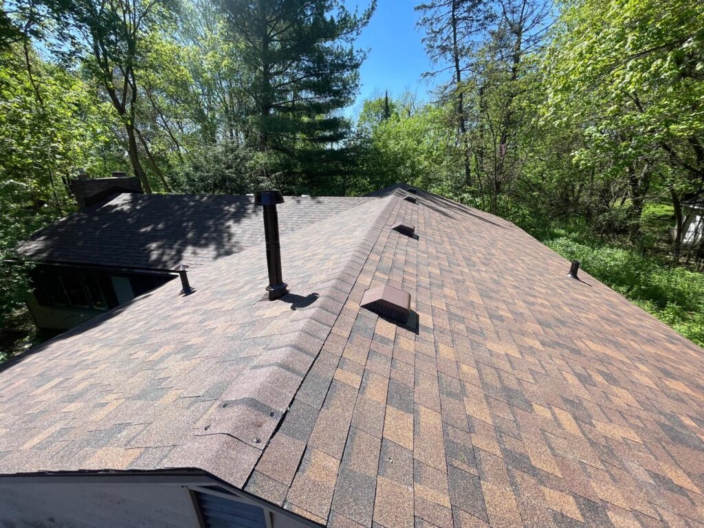Newly Finished Roof With View of Vents