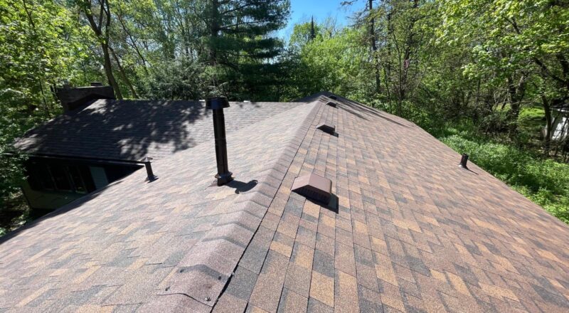 Newly Finished Roof With View of Vents