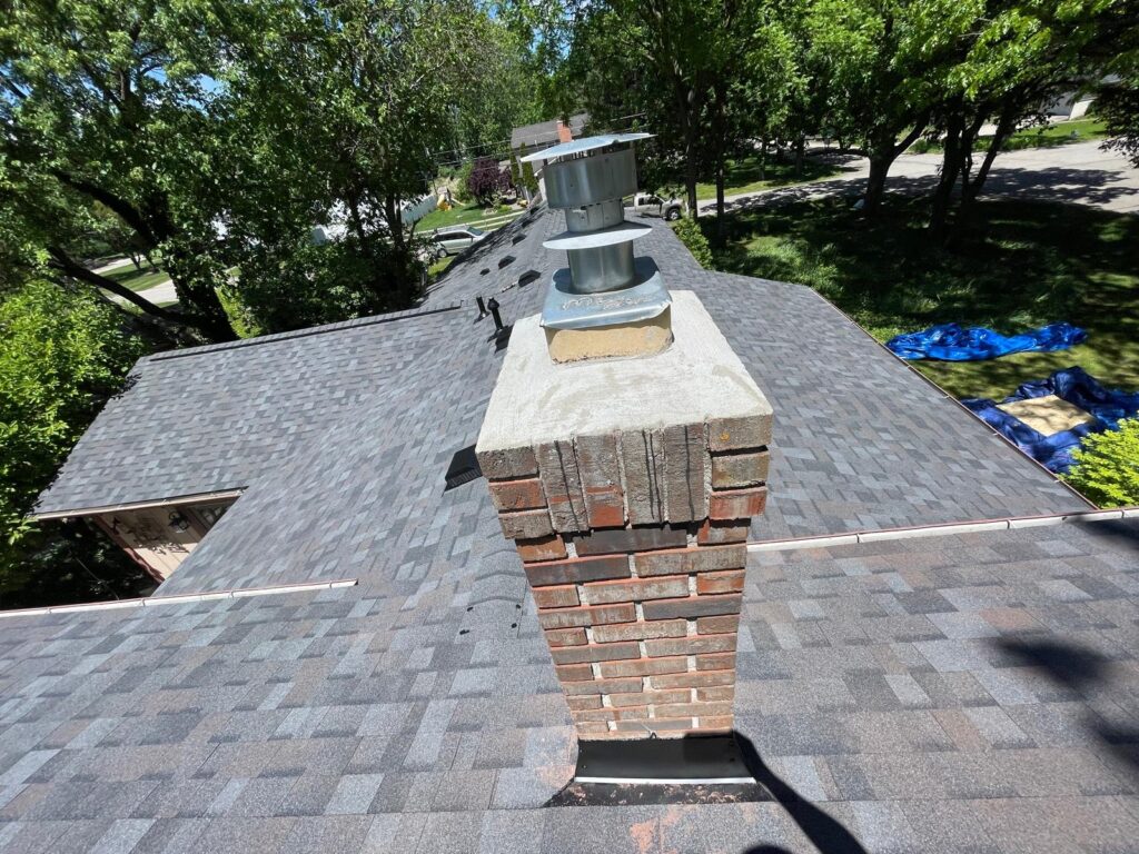 Newly capped and renovated chimney