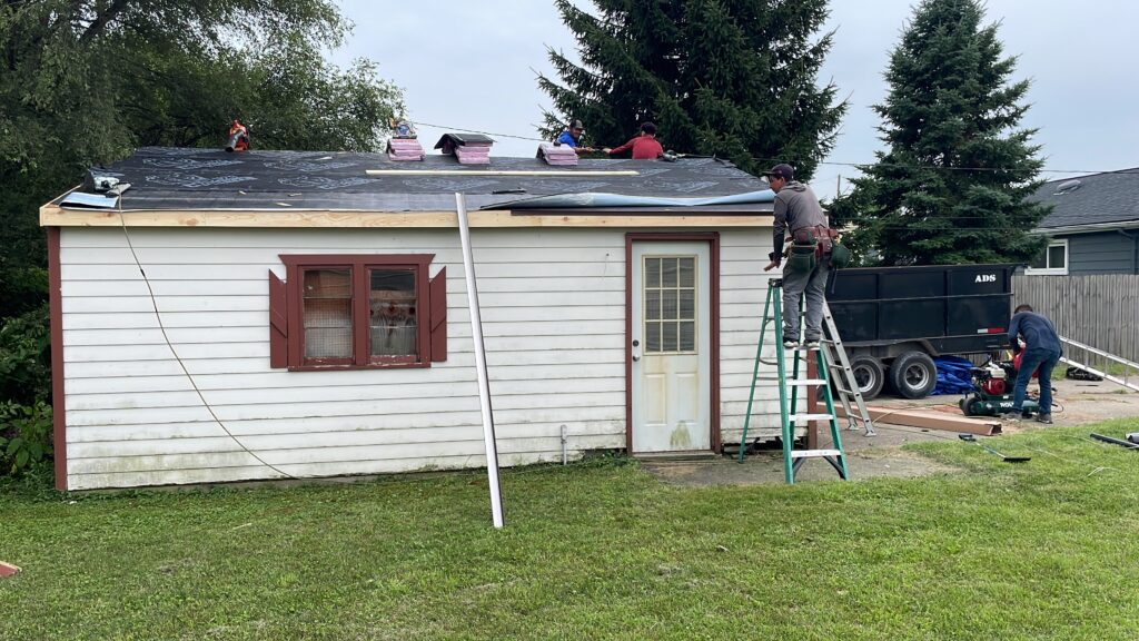 Garage roof replacement