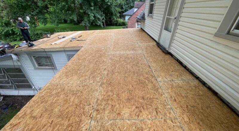 Professionally Installed Roof Decking