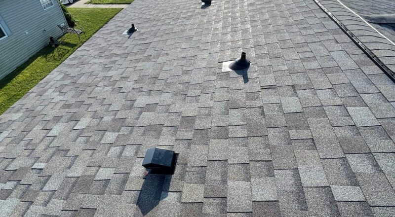 completed roofing job