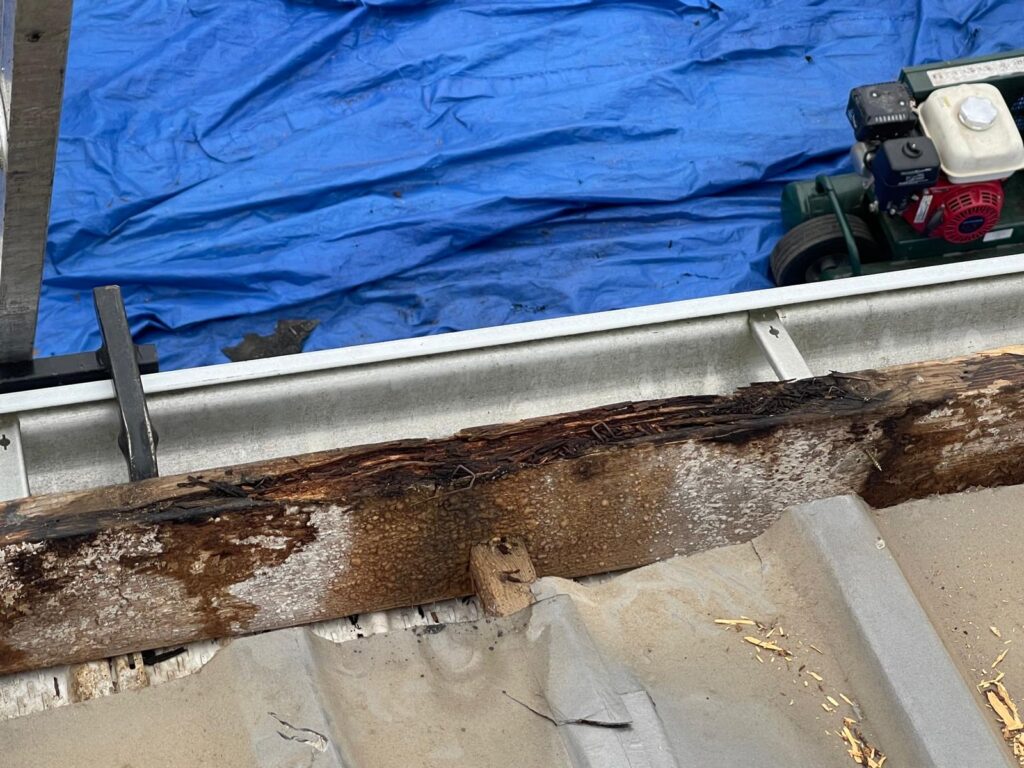 rotted roof fascia